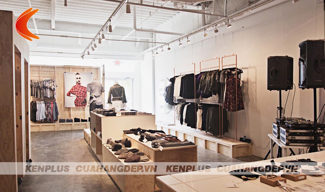 Thiết kế cửa hàng thời trang nữ công sở thu hút | Kenplus